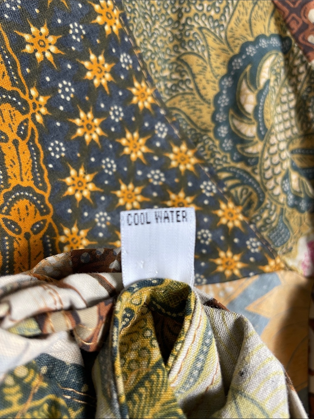 Gypsy Patchwork Print Tunic Top - Multi - Picture 7 of 7